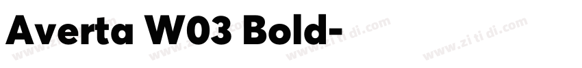 Averta W03 Bold字体转换